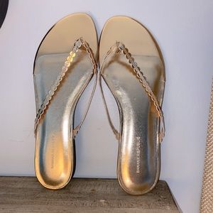 Banana Republic Gold Sandals